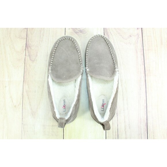 LL Bean Mountain Slippers Moccasin Dark Cement Size 8 M - Picture 8 of 9
